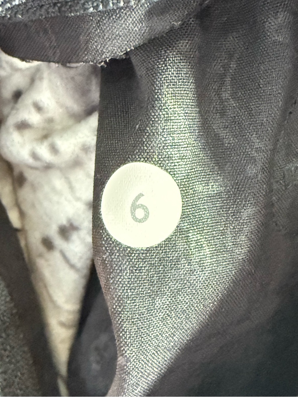 Lululemon Après Yoga Dance in Snow Long Jacket Black Logo Print Vintage Size 6 - Picture 5 of 11